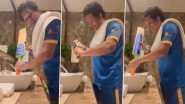 Sachin Tendulkar Talks About His &lsquo;Combo of a Lifetime&rsquo; As He Cleans His Bat Handle While Listening to Music (Watch Video)