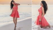 Mouni Roy&rsquo;s Pictures in Coral Shade Mini Dress from Her Maldivian Vacay Are Simply Stunning!