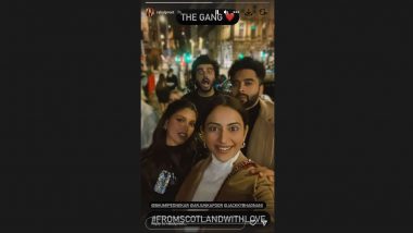 Lovebirds Rakul Preet Singh–Jackky Bhagnani Party with Arjun Kapoor and Bhumi Pednekar in Scotland (View Pic)