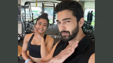 Rashmika Mandanna and Rohit Suchanti Ace the Thaggedhe Le Style as They Pose Together for Pics!