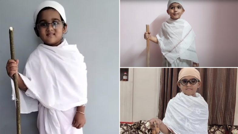 How To Dress Your Child As Mahatma Gandhi on Gandhi Jayanti 2022? Watch Video Tutorials