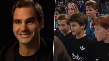 Roger Federer Relives Working As a Ballboy at 1993 Swiss Indoors, Watch Viral Video As Tennis Legend Announces His Retirement