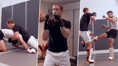 Mark Zuckerberg Shows off His MMA Skills While Training With 'The Shadow' Khai Wu (Watch Video)