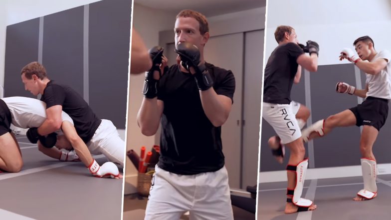 Mark Zuckerberg spars with UFC fighter Khai Wu