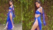 Urfi Javed Flaunts It All in Her Risqu&eacute; Blue Outfit With High Heels and Side Parted Hair (View Video)