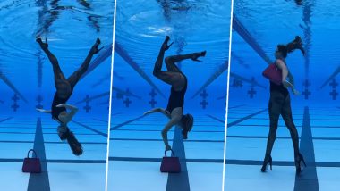 WATCH: Girl Walks Upside Down in Swimming Pool; Viral Video of Underwater Catwalk Stuns the Internet!