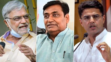 If Ashok Gehlot Resigns, Who Will Be Next Rajasthan CM? Sachin Pilot Front Runner, CP Joshi and Govind Dotasra Also in Race