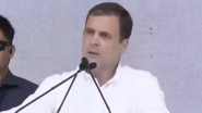 Rahul Gandhi Has a Slip of Tongue, Says Atta Now Costs Rs 40 per &lsquo;Litre&rsquo;, Later Corrects Himself (Watch Video)