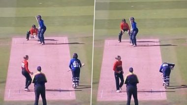 After Being Mankaded by Deepti Sharma, Charlie Dean Attempts to Mankad Non-Striker During Rachel Heyhoe Flint Trophy 2022 Final (Watch Video)