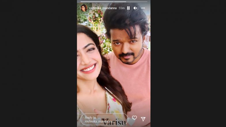 Varisu: Rashmika Mandanna Is All Smiles as She Poses With Thalapathy ...