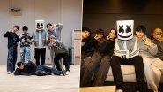 TXT and Marshmello Hint at a Collab With Their Recent Meet-Up at HYBE&rsquo;s Office in Seoul (View Pics)
