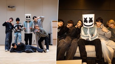 TXT and Marshmello Hint at a Collab With Their Recent Meet-Up at HYBE’s Office in Seoul (View Pics)