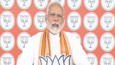 Yuva Vijay Sankalp Rally: PM Narendra Modi Addresses Crowd at Himachal Pradesh, Says ‘NDA Brought Stability to Policymaking and Governance’