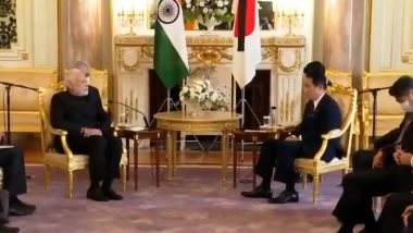 Video: Japanese PM Fumio Kishida Thanks Prime Minister Narendra Modi For Attending State Funeral of Former Premier Shinzo Abe