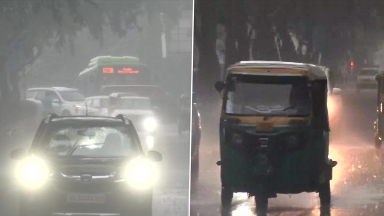 Delhi Rains: Heavy Rainfall Lashes Parts of National Capital (See Pics)