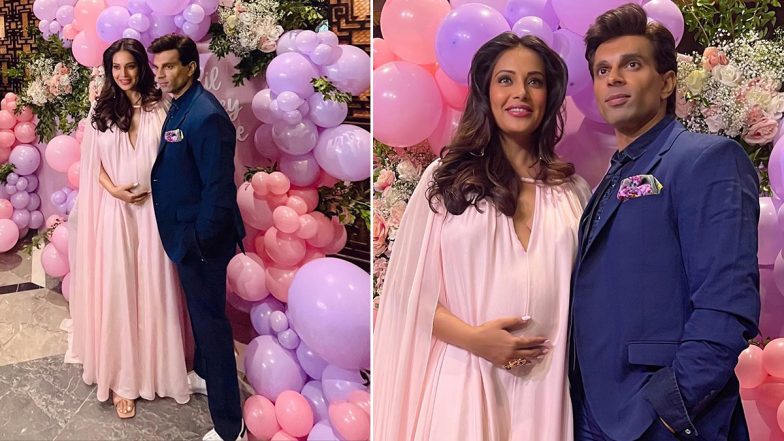 Parents-To-Be Bipasha Basu and Karan Singh Grover Serve Major Style Goals at Actress’ Baby Shower Ceremony (View Pics)