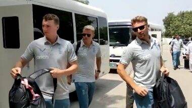 England Cricket Team Arrives in Pakistan for the First Time in 17 Years, to Play Seven T20Is Against Home Side