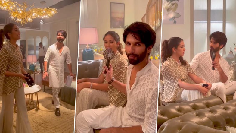 Shahid Kapoor Drops a Hilariously Adorable Video With Mira Rajput from BTS of Their Recent Ad Shoot – Watch