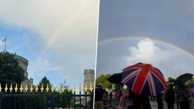 RIP Queen Elizabeth II: Rainbows Shine Over Balmoral, Windsor Castle and Buckingham Palace As Crowd Gather Shortly Before Her Majesty’s Demise