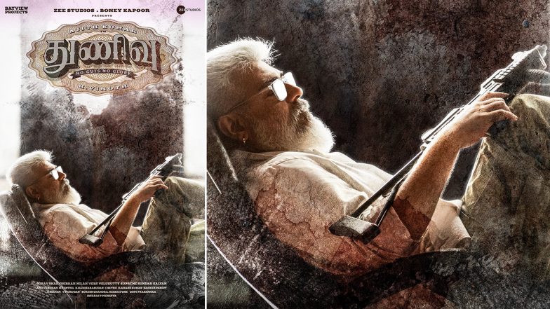 Ajith Kumar’s 61st Action-Thriller Film Gets Title ‘Thunivu’, First Look Poster Now Out