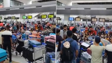 Lufthansa Flight Cancellation: Ruckus At Delhi Airport As Angry Flyers Demand Refund, Seats on Alternate Flights; Watch Videos