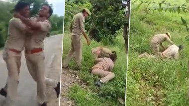 Constable Fights With Home Guard in UP’s Jalaun; Suspended After Video Goes Viral