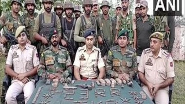 India News | J-K: Terrorist Hideout Busted in Ramban; Chinese Pistol Among Arms, Ammunition Cache Recovered