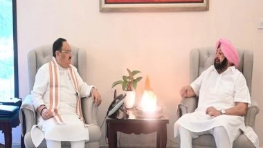 India News | Ex-Punjab CM Amarinder Singh to Join BJP Today, Meets Nadda