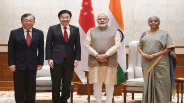 World News | Joint India-Singapore Ministerial Delegation Calls Upon PM Modi in New Delhi