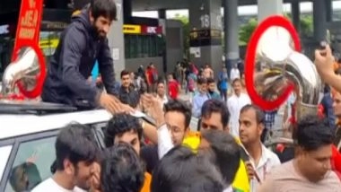 Sports News | Bajrang Puniya Receives Grand Welcome After His Bronze Medal Finish in the World Wrestling C'ships 2022