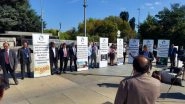 World News | Activists Hold Anti-Pakistan Protest Outside UN Office in Geneva