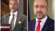 World News | Jaishankar Meets Ukrainian Prime Minister Denys Shmyhal at UNGA in New York