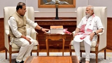 India News | Himanta Biswa Sarma Meets PM Modi, Discusses Development Work in Assam