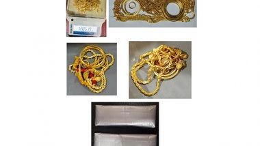 India News | Customs Seizes 4.227 Kg of Gold from Kochi Airport Worth 1.90 Crore Rupees; 5 Arrested