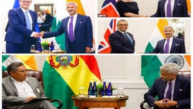 World News | Jaishankar Interacts with Counterparts of Four Countries on Day 3 in New York