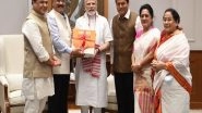India News | PM Modi Receives Copy of Braille Version of Assamese Dictionary 'Hemkosh'