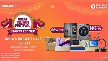 Business News | Shopping with Bajaj Finserv EMI Card Gets Even More Exciting During the Amazon Great Indian Festival