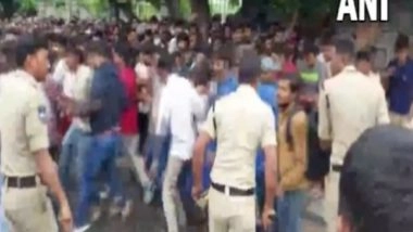 Sports News | Stampede Breaks out Among Cricket Fans Purchasing Tickets for IND-AUS Match in Hyderabad