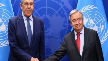 World News | Lavrov Meets UN Secy General, Discusses Ukrainian Food Produce Export from Black Sea