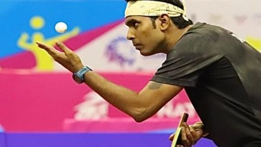 Sports News | Sharath Kamal Withdraws from National Games, Complains of Back Spasm During Match