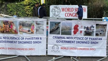 World News | Protest Held Outside Pakistan HC in London Against Govt's Ignorance of Sindh Amid Floods