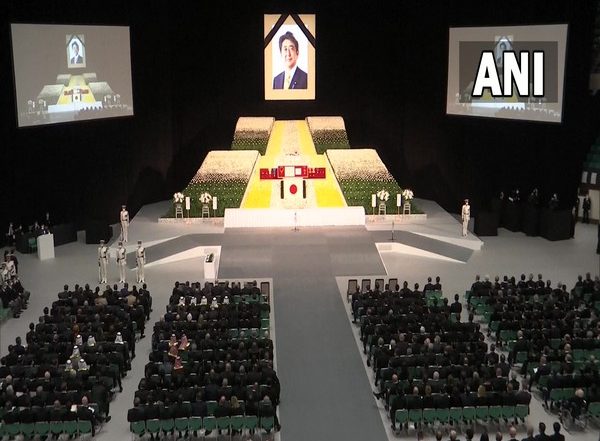 Shinzo Abe Funeral: PM Narendra Modi Attends State Funeral of Former Japanese PM at Nippon Budokan Hall in Tokyo