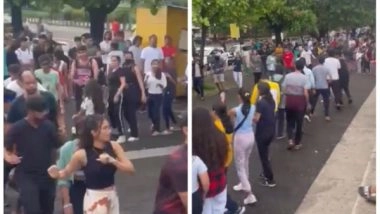 Entertainment News | VIRAL VIDEO: People Take over Mumbai's Marine Drive with Spectacular Garba Performance