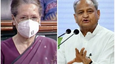 India News | Rajasthan Political Crisis: Ashok Gehlot to Visit Delhi, Meet Sonia Gandhi