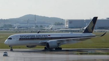 World News | Fighter Jets Escort Singapore Airlines Plane to Changi Airport Amid Bomb Hoax, Man Arrested