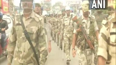 India News | Ranchi: Police Conducts Flag March to Maintain Peaceful Atmoshphere