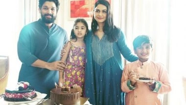 Entertainment News | Allu Arjun Celebrates His Wife Sneha Reddy's Birthday at Golden Temple