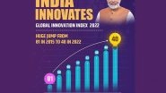 Business News | Global Innovation Index: India Enters Top 40 for the First Time