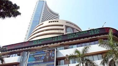 Business News | Indian Markets End Flat: Sensex Down 188 Pts, Nifty Down 41 Points