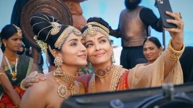 Ponniyin Selvan - 1:  Aishwarya Rai Bachchan and Trisha's BTS Picture in Their Majestic Avatars Goes Viral!